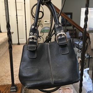 Tignanello black leather purse